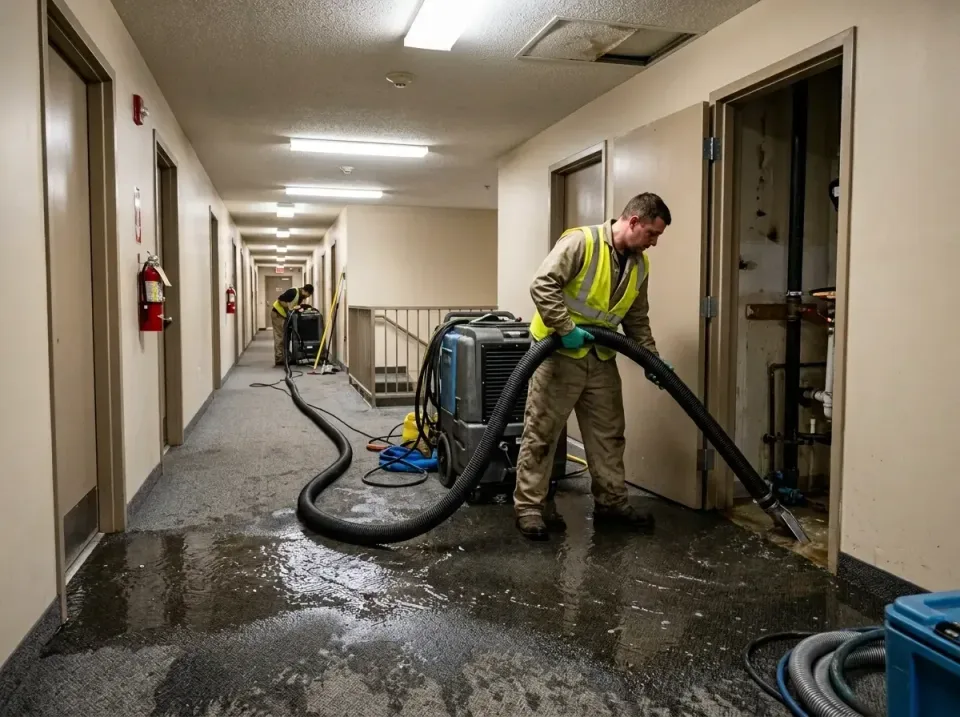 multi-unit-apartment-hallway-f-005 — frequently asked questions, Emergency Burst Pipe Water Extraction & Removal in Burleson…